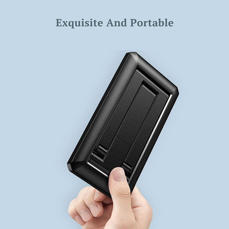 Faltbarer Tablet- und Handy-Desktop-Ständer für iPad, iPhone und Samsung in Schwarz - Bild 4