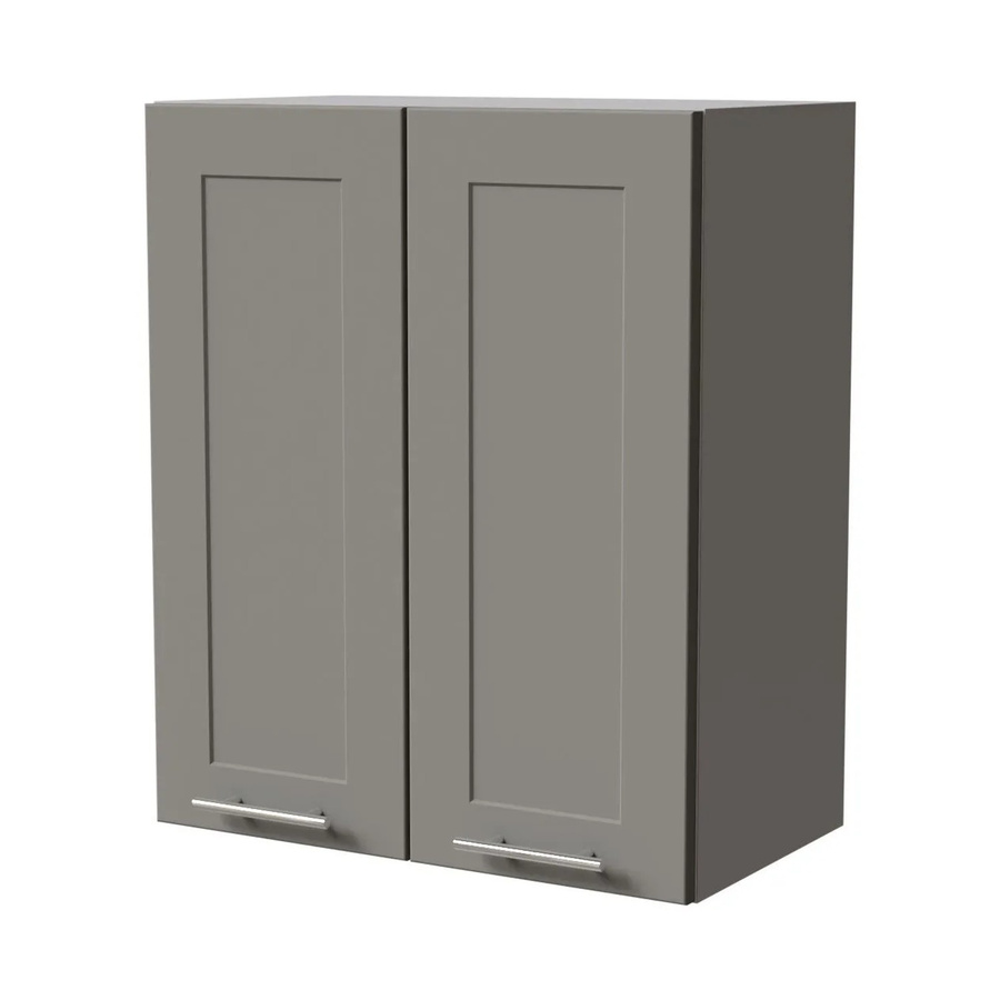 Feldmann-Wohnen Hängeschrank Oslo in Grau Matt mit Soft-Close-Türen, Breite: 60 cm, Tiefe: 32,5 cm, Höhe: 72 cm - Bild 2