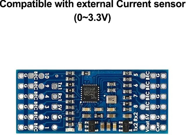 Matek CRSF-PWM-V10 10CH Konverter Variometer für TBS 915M 2.4G ExpressLRS Empfänger FPV Starrflügel-Drohnen-Flugsteuerung in Blau - Bild 1