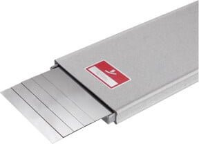 Hasberg Unterlagsfolien-Set 5-teilig aus Edelstahl in Silber, B: 100 mm, H: 500 mm, Dicke: 0,8 mm - Bild 1