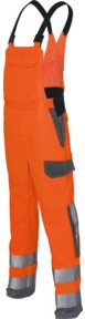 Kübler Latzhose PROTECTIQ HIGH VIS ARC1 PSA 3 in Warnorange/Anthrazit - Bild 1