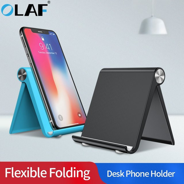 Olaf Universal Handyhalterung für Tisch und Desktop, Smartphone und Tablet Ständer in Schwarz - Bild 1