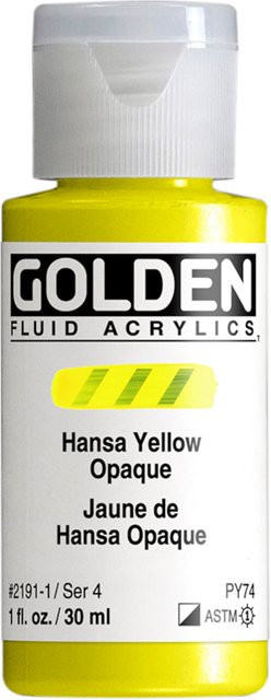 Golden Fluid Acrylfarbe Hansa Gelb - Bild 1