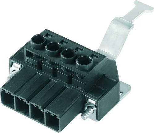 Weidmüller Stiftgehäuse-Platine BU/SU in Schwarz mit 4 Rastermaß 7.62 mm, 25 Stück - Bild 1