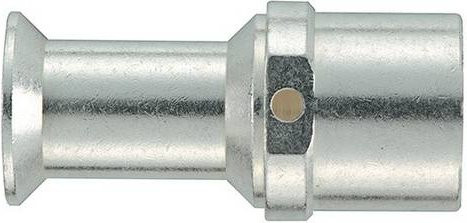 Harting Crimpkontakt 650A Buchse aus Messing in Silber, Artikelnummer 09110006262 - Bild 1