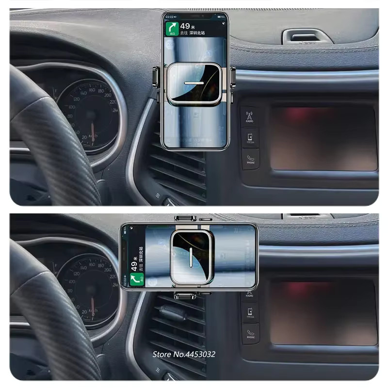Drehbarer Smartphone-Halter für BMW 3er F30 F31 (2013-2019) für die Lüftung, Schwarz - Bild 4