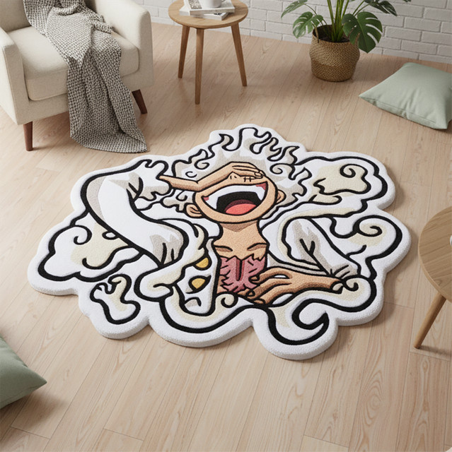 Bandai One Piece Luffy Gear 5 Nika Anime Teppich, rutschfester Manga Bodenteppich in Multicolour für dein Schlafzimmer - Bild 1