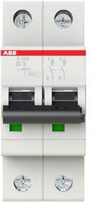 ABB S202-D3 Leitungsschutzschalter 3A 400V in Weiß - Bild 1