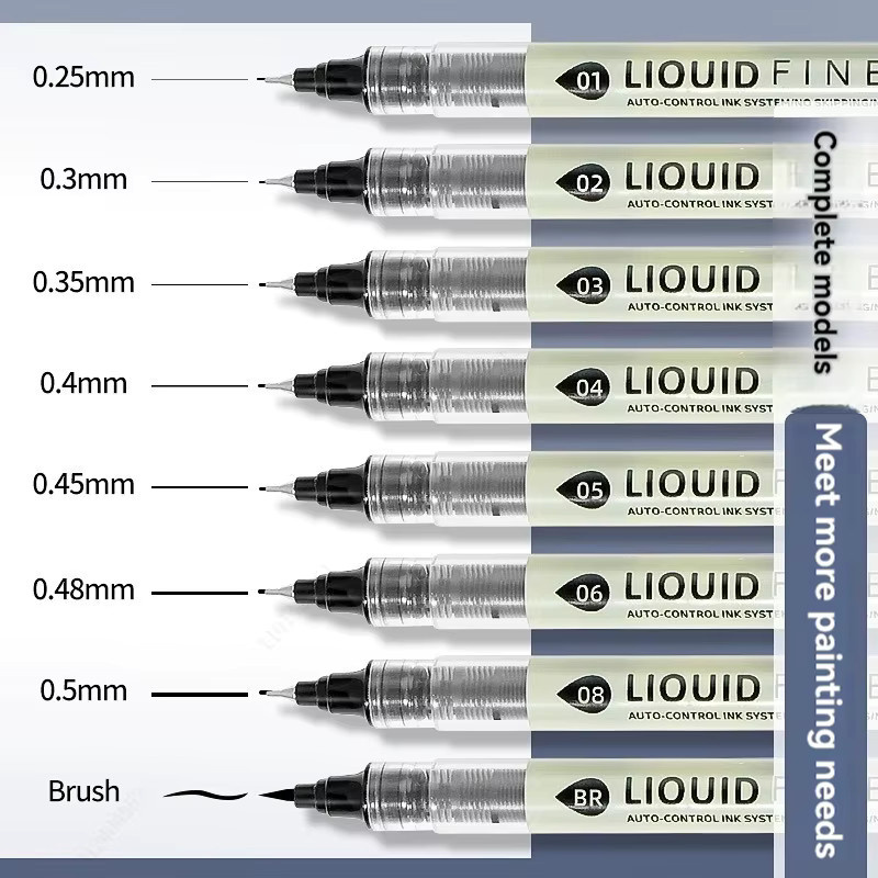 Micron Fineliner-Stifte mit schwarzer Tinte, 8 Stück für Künstler und Profis - Bild 3