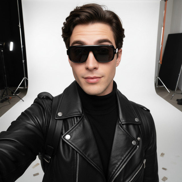 TWOOO Aviator Sonnenbrille, Unisex, Vollrand, Schwarz, Kunststoff - Bild 1