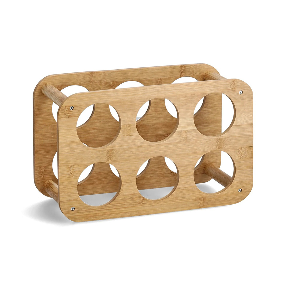 Zeller Weinregal aus Bambus für 6 Flaschen in Natur, B/T/H: 16 x 24 x 38 cm - Bild 2