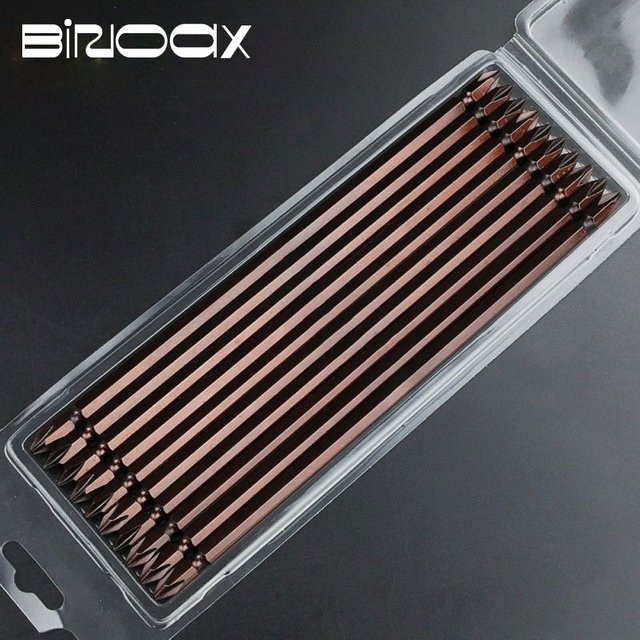 Binoax PH2 Kreuzschraubendreher Bit Set aus S2 Stahl, Magnetische Präzisionsbits mit Hex Schaft, 5 oder 10 Stück - Bild 1