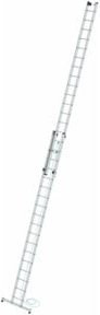 MUNK Aluminium-Seilzugleiter nivello-Traverse 2-teilig, Farbe: Silber, 2 x 18 Sprossen - Bild 1
