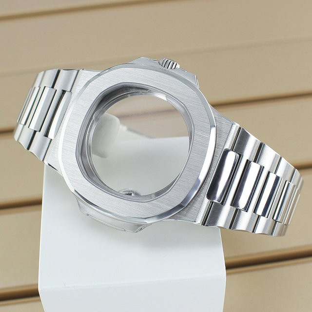 FEIYASHI Uhrengehäuse Silber, 43,3 mm, Saphirglas, 10 ATM - Bild 1