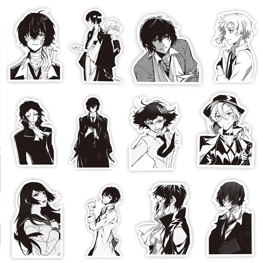 Bandai Bungo Stray Dogs Anime-Aufkleber, 10/30/65 Stück - Bild 2