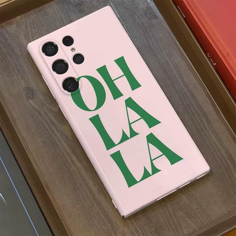 Rosa Oh La La Handyhülle für Samsung Galaxy S25 S24 S23 Ultra Plus A35 A55 Glossy HD Hard Cover - Bild 2