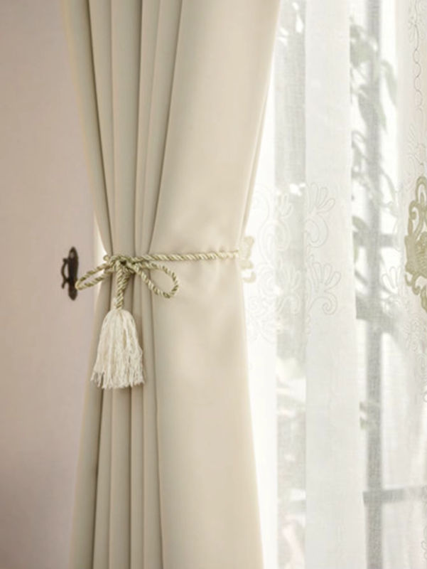 CENTURyMiG Verdunkelungsvorhang in Beige, moderner Stoff-Vorhang mit Ösen für Wohnzimmer und Schlafzimmer - Bild 6
