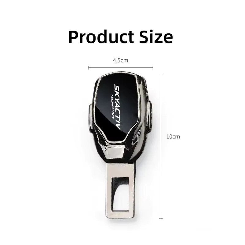Sicherheitsgurt Clip Verlängerung Stecker für Mazda Skyactiv CX3 CX5 CX8 3 Axela 6 in Schwarz - Bild 4