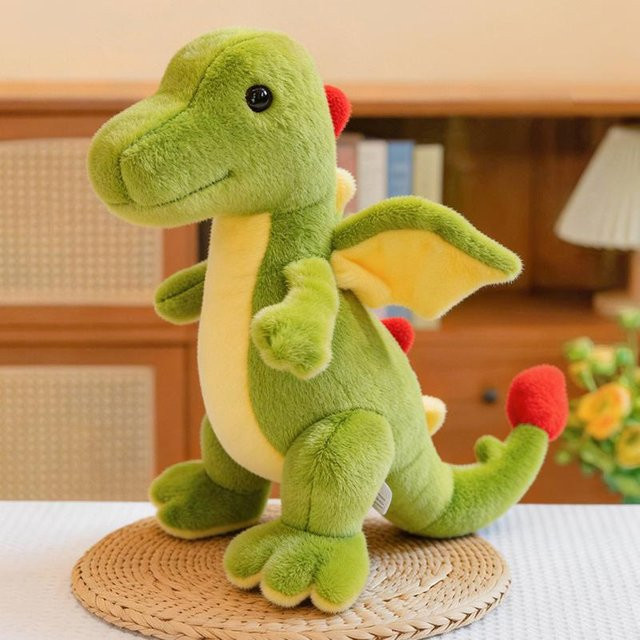 Yiran Health & Beauty Dinosaurier Tyrannosaurus Rex Kuscheltier, Grün, ab 0 Jahren - Bild 1