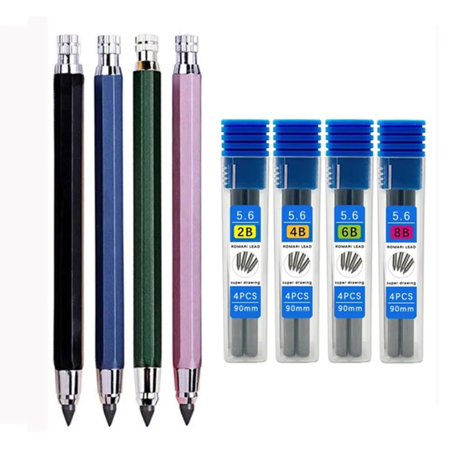Nachfüllminen für mechanische Bleistifte 6B in Multicolor für Skizzen, Comics und Design - Bild 3