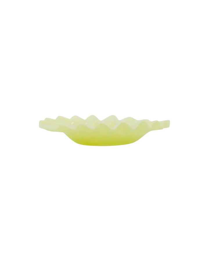 House Doctor Schale Wave Glas gelb Durchmesser: 18 cm - Bild 1