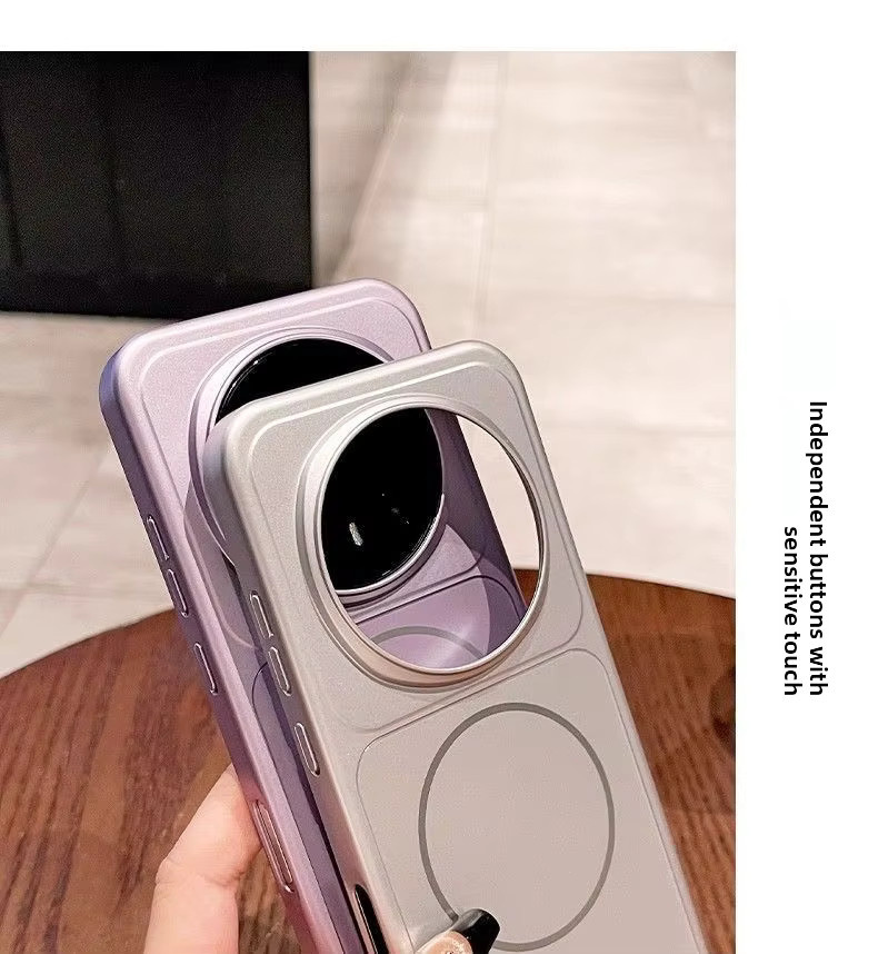 Magnetische Schutzhülle für Huawei Honor Magic 8 Pro in Orange mit Unterstützung für kabelloses Laden aus hartem PC-Material - Bild 3