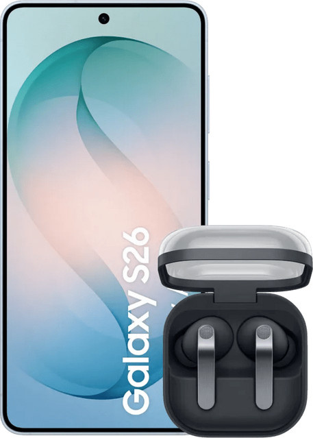 Samsung Galaxy S26 256GB Hellblau 5G und Samsung Galaxy Buds4 Pro Schwarz - Bild 1