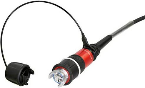 Neutrik Glasfaser LWL Anschlusskabel Schwarz 5,00 m 50/125 µ Multimode OM3 1x EBC auf 1x EBC - Bild 1