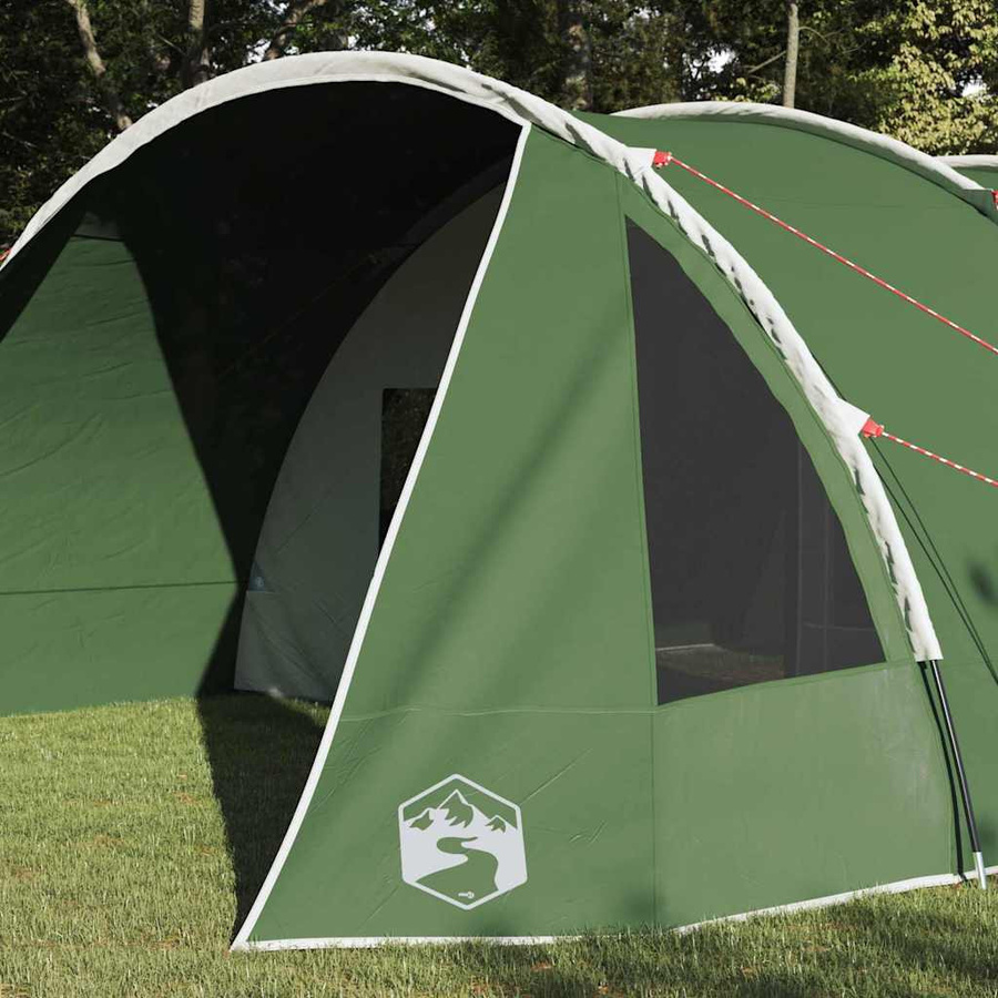 vidaXL Tunnelzelt für 6 Personen in Grün und Weiß, B/T/H: 890 x 470 x 220 cm - Bild 4