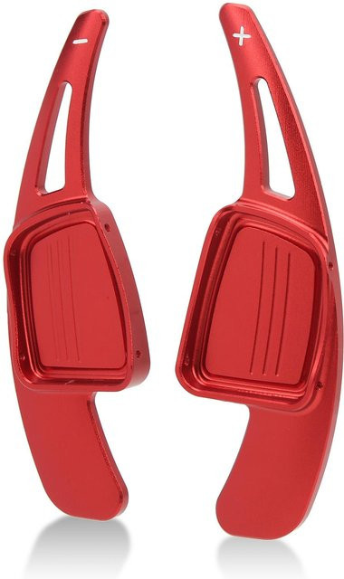 Paar Schaltwippenverlängerung aus Aluminiumlegierung für Audi A3 A4 A5 A7 Q3 Q5 in Rot und Braun von TOMTOP JMS - Bild 1