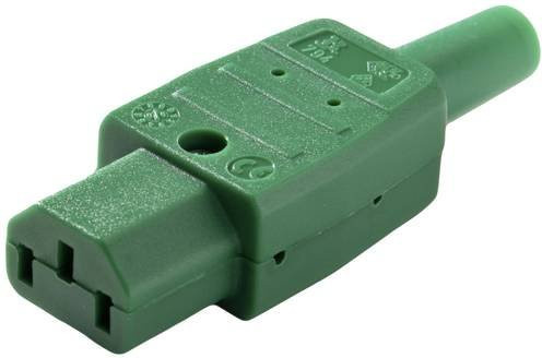 Martin Kaiser 794/gn Kaltgeräte-Steckverbinder Stecker, gerade, 10A, Grün - Bild 1