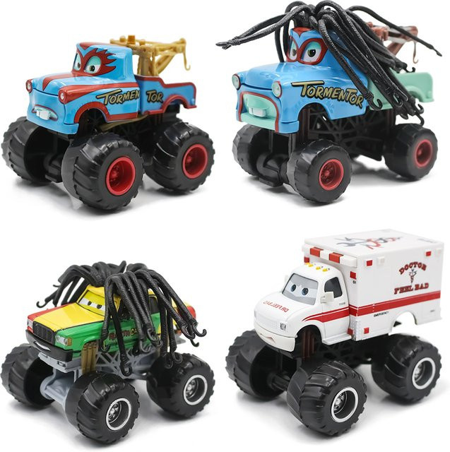 TAKARA TOMY Disney Cars Monster Truck Wrestler Mater, Metall-Druckguss-Legierungsauto-Spielzeug - Bild 1