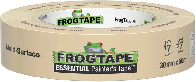 FrogTape Feinkrepp-Malerband Essential Beige Breite: 30 mm, Länge: 50 m - Bild 1
