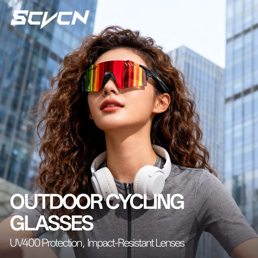 SCVCN Sportsonnenbrille Photochrome, Vollrand, Unisex, Kunststoff - Bild 3