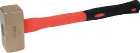 KS Tools BRONZEplus Fäustel aus Aluminium-Bronze mit Fiberglasstiel, 1250 g - Bild 1