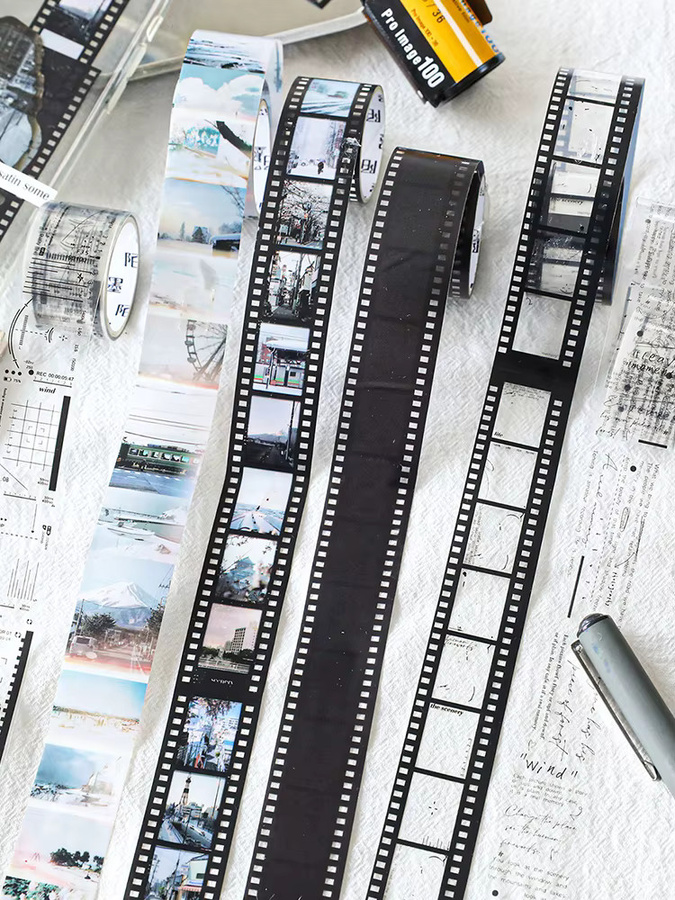 Retro-Film Washi Tape mit Kamera-Filmstreifen-Muster für dein Scrapbooking und DIY-Handwerk - Bild 5
