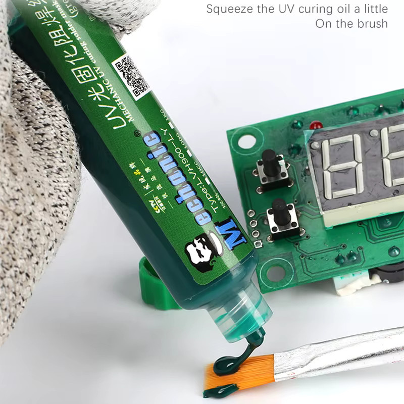 MECHANIC Green Oil UV-Lötmaske zur Vermeidung von Korrosion und Lichtbögen auf PCB und BGA - Bild 2