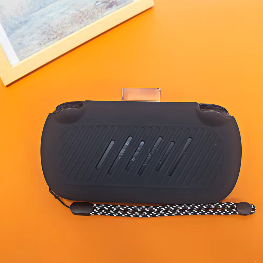 Anbernic Silikonhülle Soft Skin Case mit Lanyard für RG40XX H Spielekonsole in Schwarz oder Weiß - Bild 2