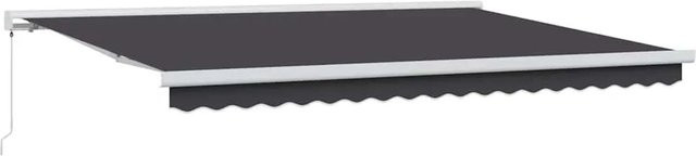 vidaXL Einziehbare Markise Anthrazit B: 450 cm, T: 300 cm aus Polyester und Metall - Bild 1