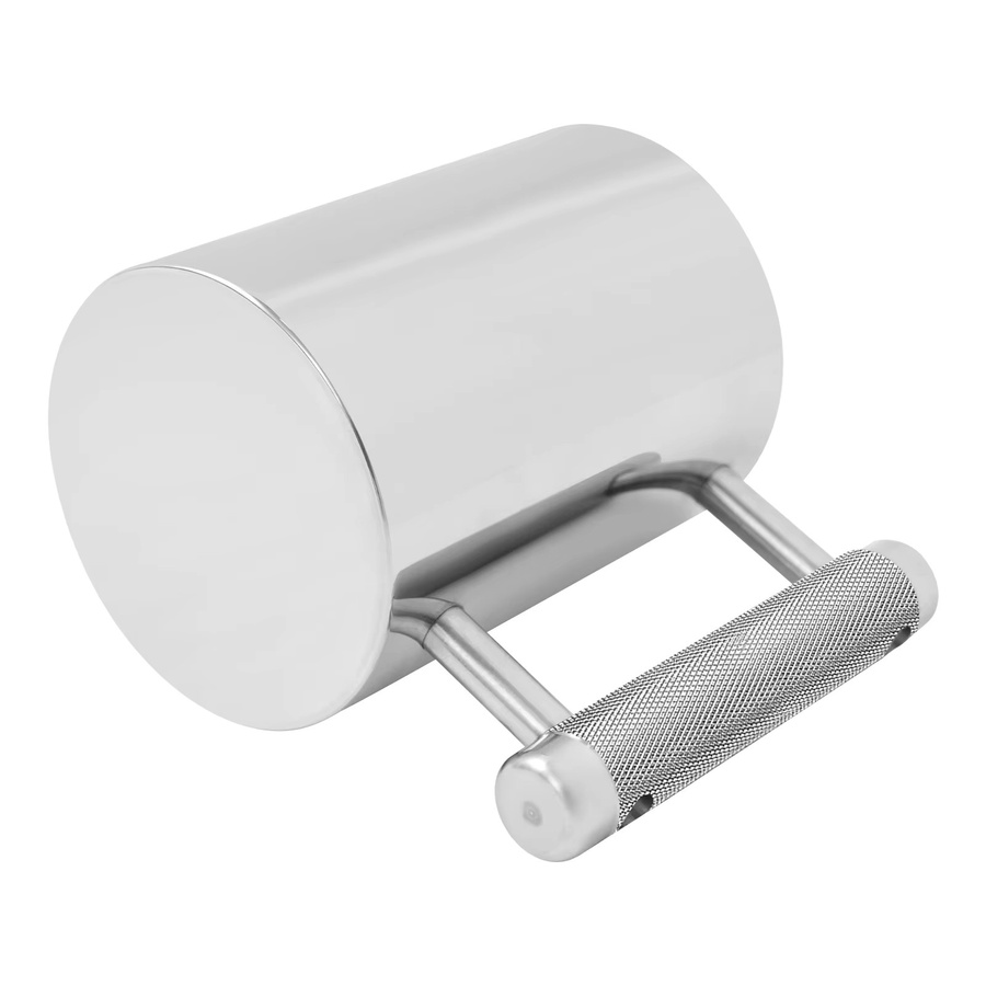 Bymaocar Edelstahlbecher in Silber mit 300 ml Fassungsvermögen und strukturiertem Griff - Bild 4