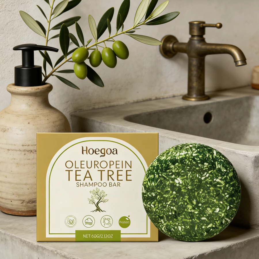 Hoegoa Shampoo-Bar Oleuropein, Teebaumöl, Unisex - Bild 2