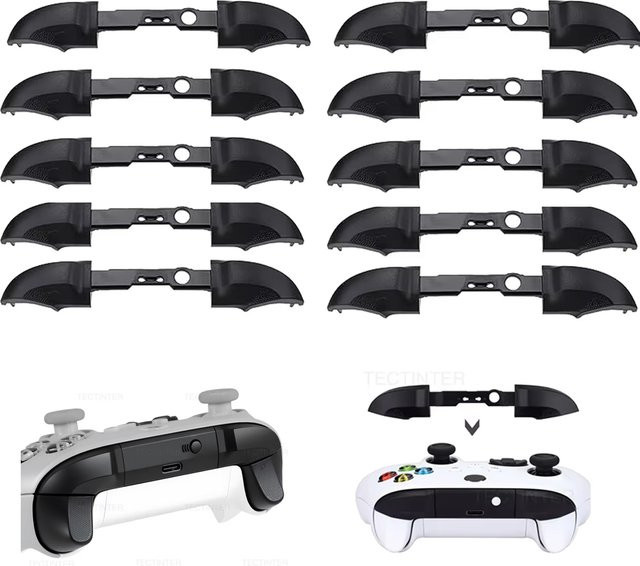 TECTINTER Ersatz LB RB Schulter Trigger Tasten für Xbox Serie X/S Controller in Schwarz - Bild 1