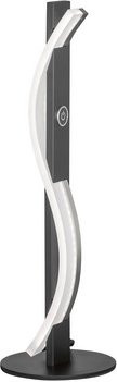 Fischer & Honsel Tischleuchte Bridge, moderne LED Tischlampe in Schwarz, Höhe: 40,5 cm - Bild 1