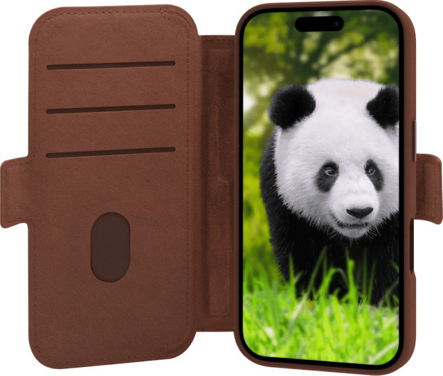 DBramante1928 Lynge iPhone 17 Book Case aus Leder mit MagSafe in Braun - Bild 1