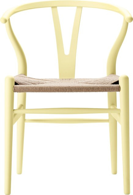 Carl Hansen & Søn CH24 Y Wishbone Stuhl Soft Edition von Ilse Crawford in Gelb, lackiert - Bild 1