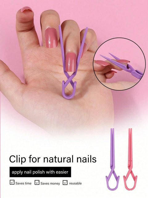 klimonla Nagelklammern, Farbschutz-Clips, 10/20 Stück, Unisex - Bild 1