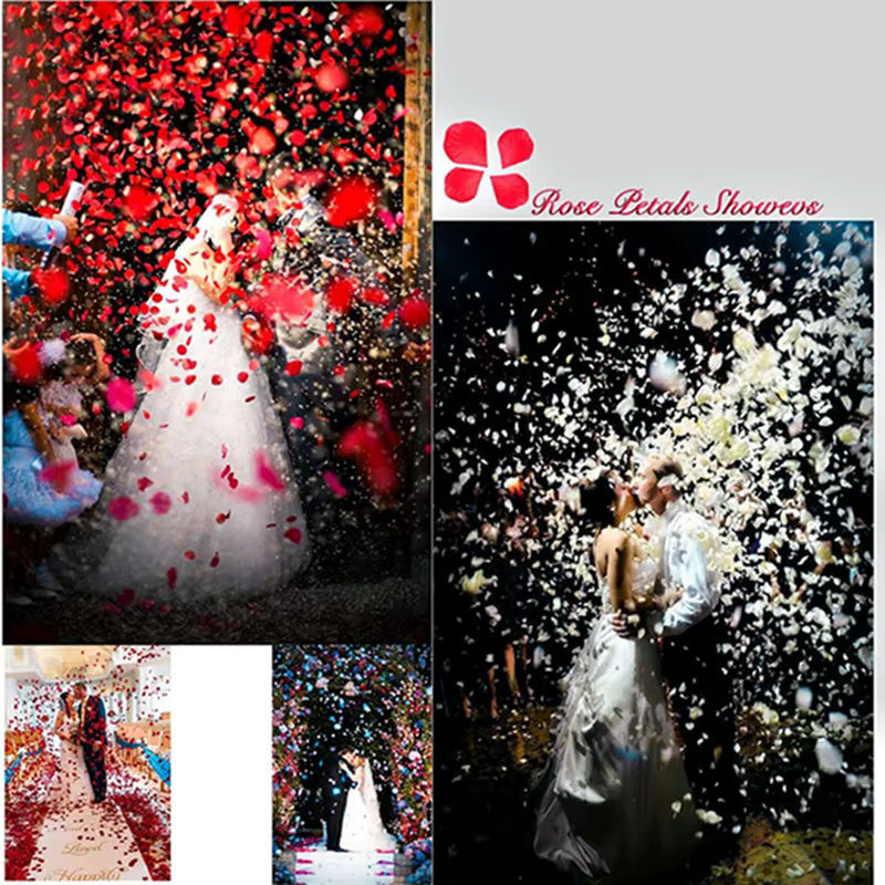 Künstliche Rosenblätter aus Seide in Rot für Dekorationen, Hochzeiten und Valentinstag, 4,5 cm Durchmesser - Bild 6