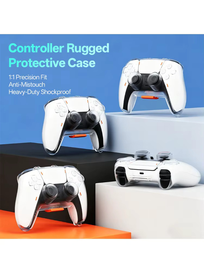 Sony PlayStation 5 Controller Skin Transparente Anti-Rutsch-Silikonhülle zum Schutz vor Staub - Bild 6