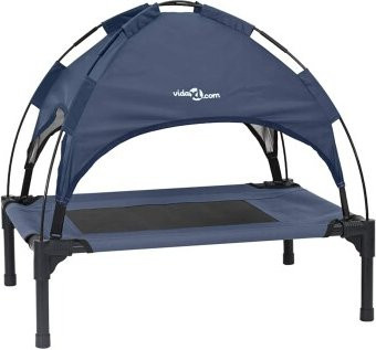 VidaXL Hundebett Marineblau, B/T/H: 76 x 62 x 70,5 cm - Bild 1