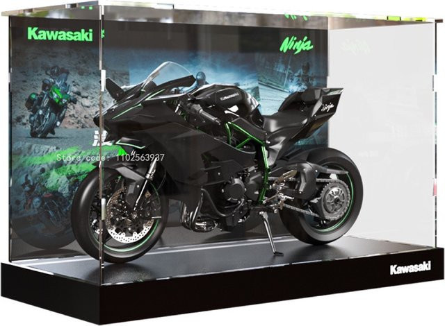 Kawasaki Ninja H2R, Motorrad Modell, 1:12, Metall, Schwarz - Bild 1